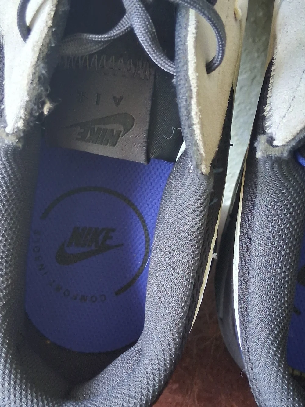 Nike Air Max Excee Black Smoke Grey Racer Blue Shoe - Size 13